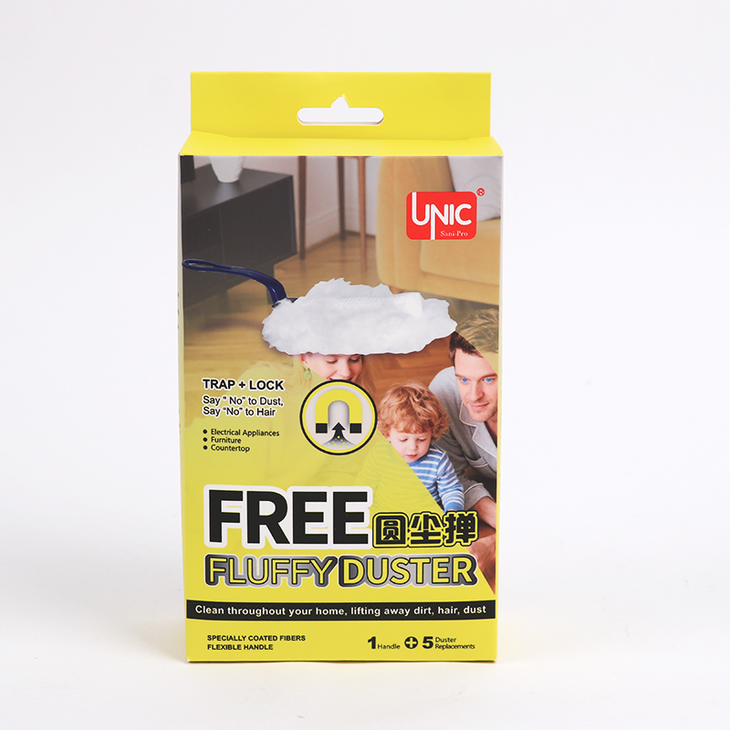 Round Fluffy Duster   (5refills + 1handle)