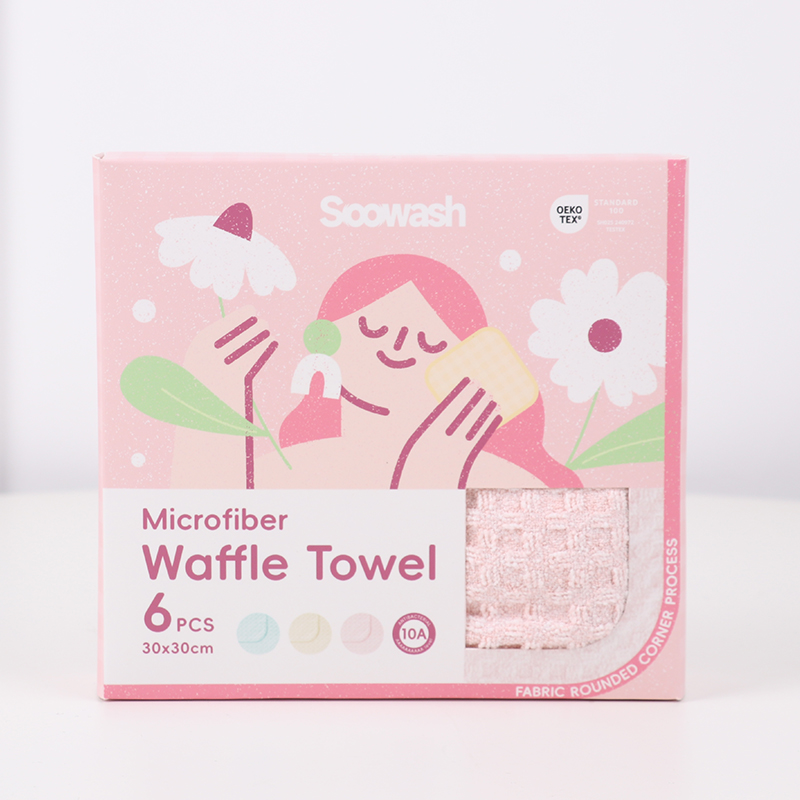 Microfiber waffle towel